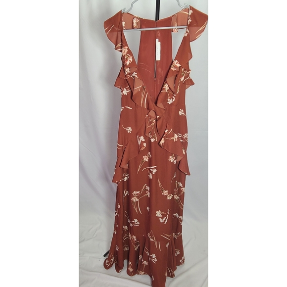 Rust floral maxi dress - Picture 3 of 7